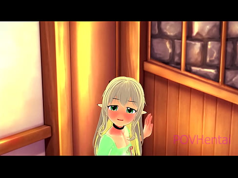 ❤️ (トラップ）エルフのメイドが顔を洗うのを手伝う ️❌ ポルノ ❌️❤